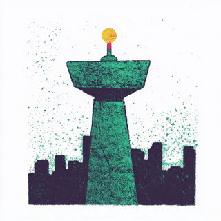 Hatchkin style, Midjourney V6.1: bold minimalist logo design for Istanbul city municipal services