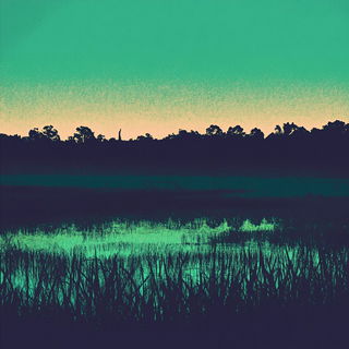 Hatchkin style, Midjourney V6.1: realistic landscape photograph of quiet dawn