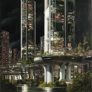 Cloudkin Entomology style, Midjourney V6.1: megacity with futuristic bioarchitecture
