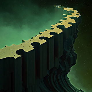 Alpenglyphic style, Midjourney V6.1: abstract 3D render