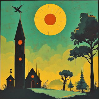 Alpenglyphic style, Midjourney V6.1: traditional folk art