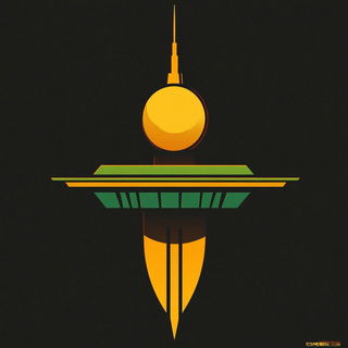 Alpenglyphic style, Midjourney V6.1: bold minimalist logo design for Istanbul city municipal services