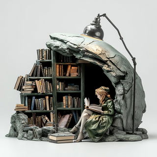 Planimetric Ruins style, Midjourney V6.1: Midlibrary