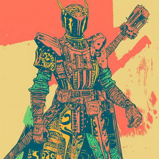 Crimson Gearshadow style, Midjourney V6.1: concept art character design of retropunk steam knight