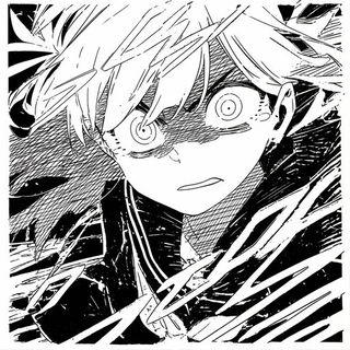 Crimson Gearshadow style, Midjourney V6.1: black-and-white manga comic strip