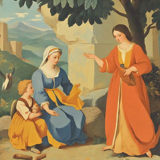 Bluehour Burrowism style, Midjourney V6.1: classical 18th-century oil painting