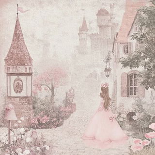 Electric Billposter Country style, Midjourney V6.1: retro fairy-tale illustration