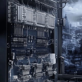 Mushroomblade style, Midjourney V6.1: technical infrastructure blueprint schematics