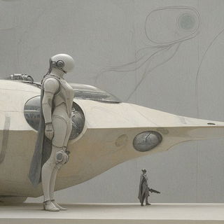 Aegis Maskwork style, Midjourney V6.1: cinematic shot from sci-fi movie