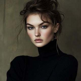Rosette Misregistration style, Midjourney V6.1: photographic portrait of female protagonist