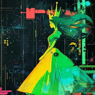 Coraloclastics style, Midjourney V6.1: retro fairy-tale illustration