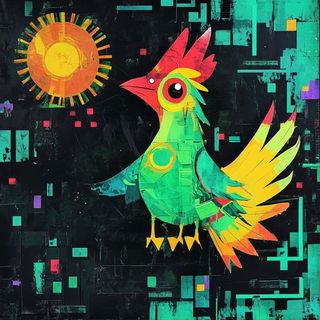 Coraloclastics style, Midjourney V6.1: traditional folk art
