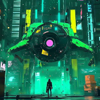 Coraloclastics style, Midjourney V6.1: cinematic shot from sci-fi movie