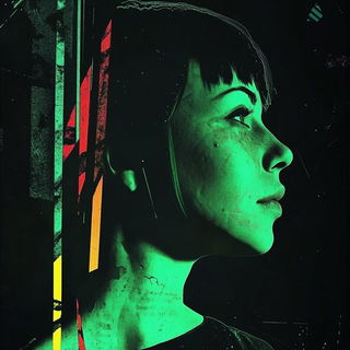 Coraloclastics style, Midjourney V6.1: photographic portrait of female protagonist