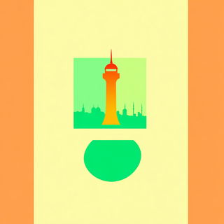 Inkfort Atlasism style, Midjourney V6.1: bold minimalist logo design for Istanbul city municipal services