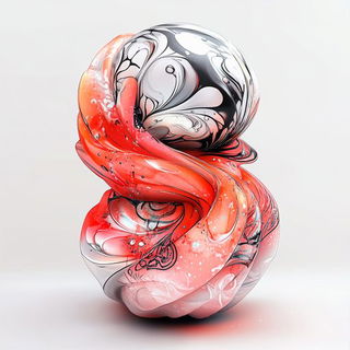 Canyon Cartilage style, Midjourney V6.1: abstract 3D render