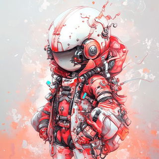 Canyon Cartilage style, Midjourney V6.1: concept art character design of retropunk steam knight