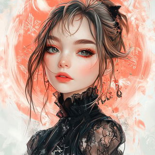 Canyon Cartilage style, Midjourney V6.1: photographic portrait of female protagonist