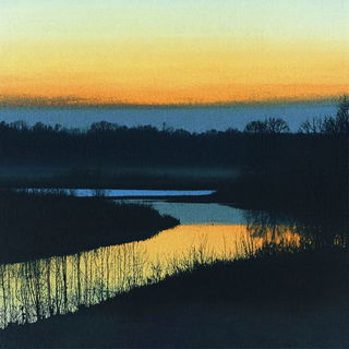 Perihelion Coastlines style, Midjourney V6.1: realistic landscape photograph of quiet dawn