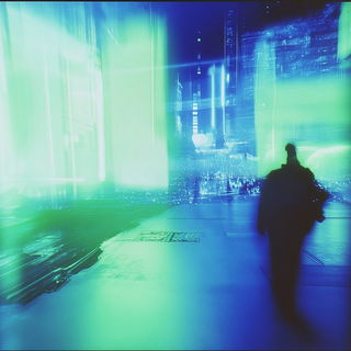 Neonherald style, Midjourney V6.1: cinematic shot from sci-fi movie