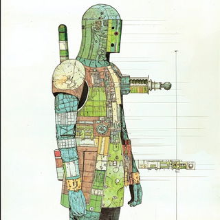 Celestial Flashcraft style, Midjourney V6.1: concept art character design of retropunk steam knight