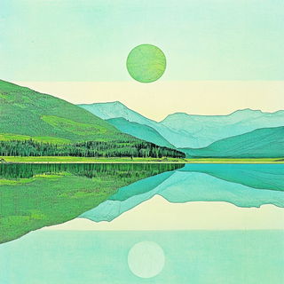 Celestial Flashcraft style, Midjourney V6.1: realistic landscape photograph of quiet dawn