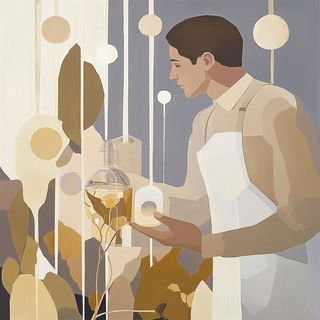 Azure Trellisism style, Midjourney V6.1: editorial illustration for popular scientific magazine cover