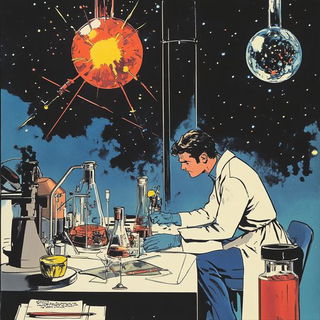 Geometric Sublime style, Midjourney V6.1: editorial illustration for popular scientific magazine cover