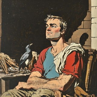 Geometric Sublime style, Midjourney V6.1: classical 18th-century oil painting