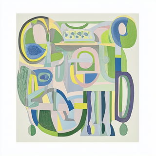 Glyphwild style, Midjourney V6.1: typographic composition with large letters