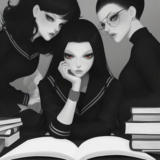 Scratchlight style, Midjourney V6.1: black-and-white manga comic strip