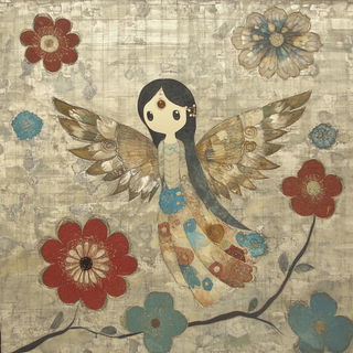 Ruinocel style, Midjourney V6.1: traditional folk art