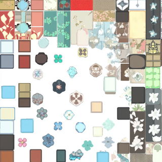 Ruinocel style, Midjourney V6.1: creative pattern composition