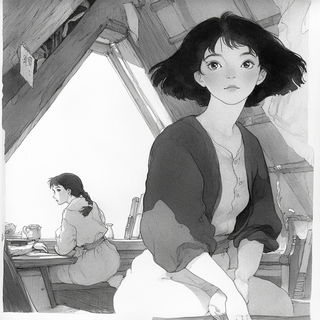 Morrowglass Islet style, Midjourney V6.1: black-and-white manga comic strip