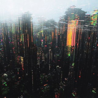 Collar of Melted Hours style, Midjourney V6.1: megacity with futuristic bioarchitecture
