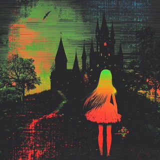 Collar of Melted Hours style, Midjourney V6.1: retro fairy-tale illustration