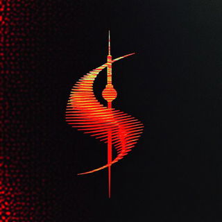 Collar of Melted Hours style, Midjourney V6.1: bold minimalist logo design for Istanbul city municipal services