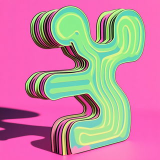 Fabrifolia style, Midjourney V6.1: abstract 3D render