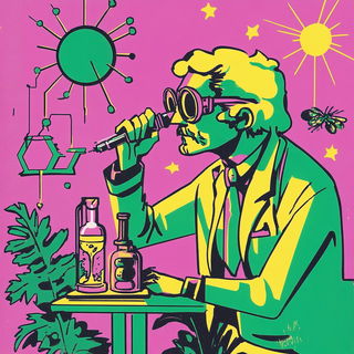 Fabrifolia style, Midjourney V6.1: editorial illustration for popular scientific magazine cover