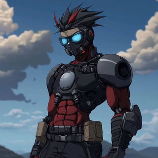 Ceramanga style, Midjourney V6.1: concept art character design of retropunk steam knight