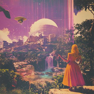 Lumenclay style, Midjourney V6.1: retro fairy-tale illustration