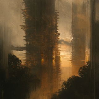 Sunfall Modelworks style, Midjourney V6.1: megacity with futuristic bioarchitecture