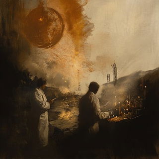 Sunfall Modelworks style, Midjourney V6.1: editorial illustration for popular scientific magazine cover