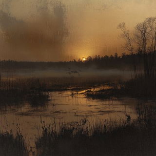 Sunfall Modelworks style, Midjourney V6.1: realistic landscape photograph of quiet dawn