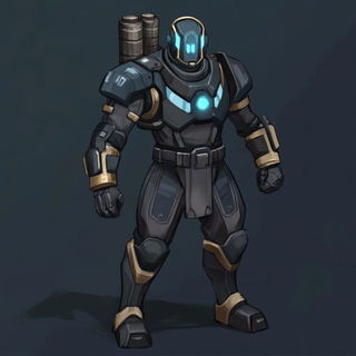 Chromasamba style, Midjourney V6.1: concept art character design of retropunk steam knight