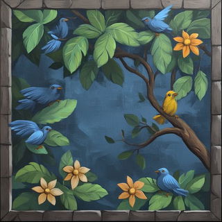Chromasamba style, Midjourney V6.1: traditional folk art