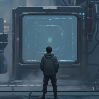 Chromasamba style, Midjourney V6.1: cinematic shot from sci-fi movie