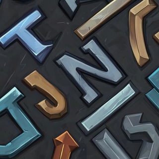 Chromasamba style, Midjourney V6.1: typographic composition with large letters