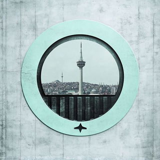 Ravencinder style, Midjourney V6.1: bold minimalist logo design for Istanbul city municipal services