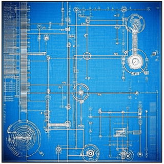 Crosstitch Noir style, Midjourney V6.1: technical infrastructure blueprint schematics